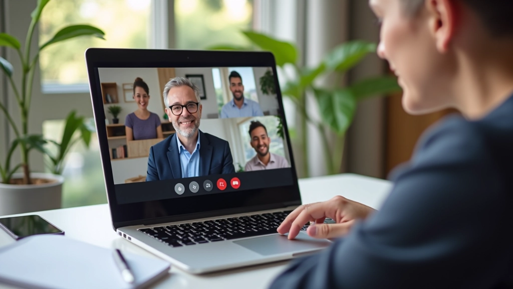 Zoom meeting with active screen share showing red border around shared content area